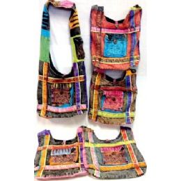 36 Pieces Tie Dye Hobo Peace Purses Bags Assorted Colors - Handbags