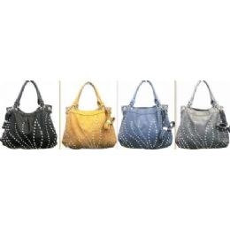 36 Pieces Rhinestone Fashion Purses W/ Long Straps - Handbags