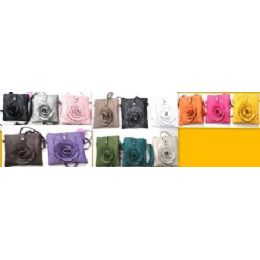 36 Units of Small Flower Fashion Sling Purse Bags 12 Pcs - Leather Purses and Handbags