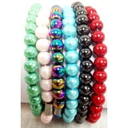 120 Units of Colored Magnetic Hematite Bracelets - Bracelets
