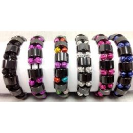 72 Units of Small Rose Beads Bracelets - Bracelets