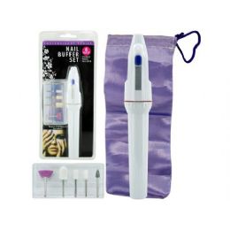 15 Pieces Battery Operated Nail Buffer Set - Cosmetics
