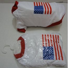 24 Pieces Insulated Pet Jacket With Flag - Pet Accessories