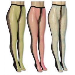 36 Wholesale Ladies Assorted Color Tights