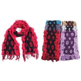 48 Wholesale Ladies Floral Scarf