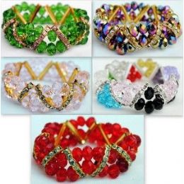 60 Units of Crystal Bracelet Jewelry - Bracelets