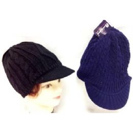 60 of Knit Winter Hats Assorted Colors
