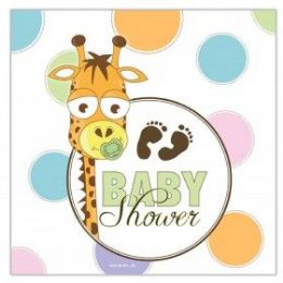 144 Pieces Baby Shower Lunch Napkin 16 Ct. - Napkin and Paper Towel Holders