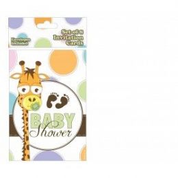 144 Pieces Baby Shower Invitation 8 Ct. - Invitations & Cards