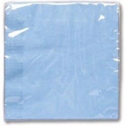288 Pieces Light Blue Solid Bev Napkin 20ct - Napkin and Paper Towel Holders