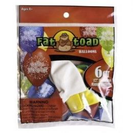 144 Wholesale Fat Toad 6ct 12" B-Day Confetti