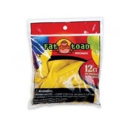 144 Wholesale Fat Toad 12ct 12" Pearl Yellow