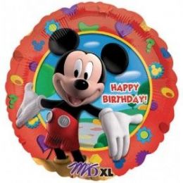 100 Wholesale Mylar 18" Pkg LC-Happy Birthday Mickey's Clubhouse