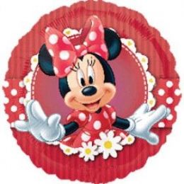 48 Pieces Ag 18 Pkg Lc Mad About Minnie - Balloons & Balloon Holder