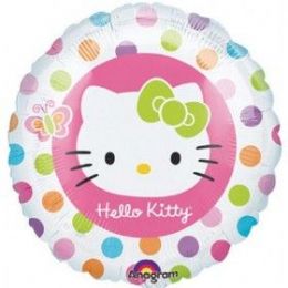100 Pieces Ag 18 Pkg Lc Hello Kitty Rainbow - Balloons & Balloon Holder