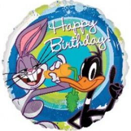 100 Pieces Ag 18 Lc Looney Tunes B-Day - Balloons & Balloon Holder