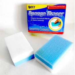 48 Wholesale 2 Pack Sponge Eraser Cleaning Pads