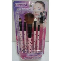 24 Pieces 5pc MakE-Up Brush And Applicator Set - Cosmetics