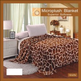 12 Wholesale Microplush Blanket Twin Size