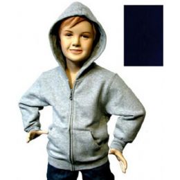 12 Pieces Boys 4-7 FulL-Zip Hooded Fleece - Boys Sweaters