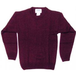 21 Pieces Adult Pull Over Sweater Burgundy Only - Boys School Uniforms