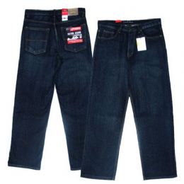 14 Wholesale Big Men's 5-Pocket Cross Hatch Ring Spun Denim Jeans