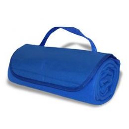 30 Pieces RolL-Up Blankets Royal Blue Color - Fleece & Sherpa Blankets