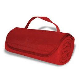 30 Pieces RolL-Up Blankets Red Color - Fleece & Sherpa Blankets
