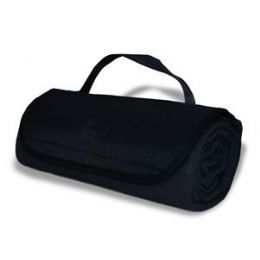 36 Pieces RolL-Up Blankets Black Color - Fleece & Sherpa Blankets