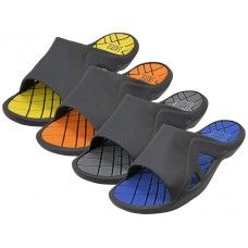 36 Wholesale Men's Sport Slide Sandals