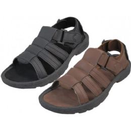 24 Wholesale Men's Velcro Sandal