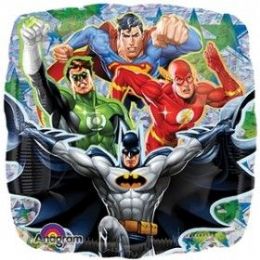 100 Wholesale Mylar 18" Lc Justice League Hologr