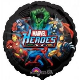 48 Wholesale Mylar 18" Lc Marvel Heros