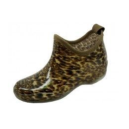 24 Wholesale Women's Printed Leopard Garden Shoes