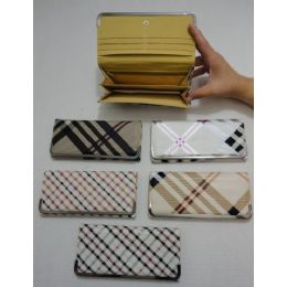 72 Pieces Ladies Expandable Wallet [plaid] - Wallets & Handbags