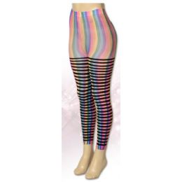 36 Wholesale One Size Women Rainbow Leggings