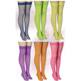 120 Wholesale Ladies Knee High Neon Colors