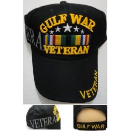 24 Pieces Gulf War Veteran Hat Large Letter - Military Caps