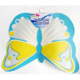 48 Wholesale NoN-Slip Butterfly Shape Bath Mat