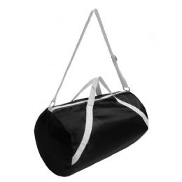 48 Wholesale Nylon Sport Roll Bag - Black