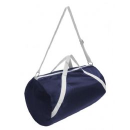 48 Wholesale Nylon Sport Roll Bag - Navy