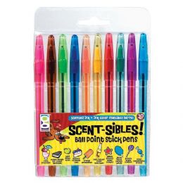 36 Wholesale Scentsibles Scented Ballpoint Pen Set 10-ct