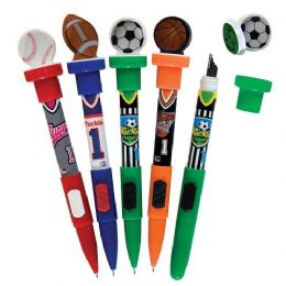72 Wholesale Play Ball 4-IN-1 .7mm Mechanical Pencil
