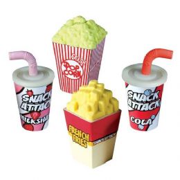576 Wholesale Snack Attack Scented Sharpener And Eraser
