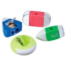 120 Pieces Double Feature Sharpener And Eraser - Sharpeners