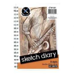 24 Pieces 6-In X 9-In Sketch Diary - Notebooks