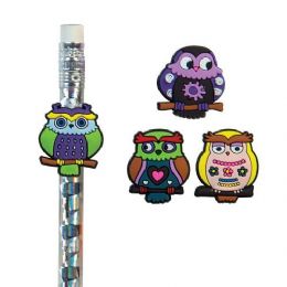 576 Units of What A Hoot Owl Pencil Topper - Pencil Grippers / Toppers