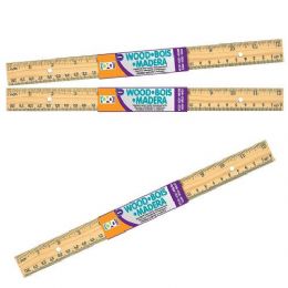 144 Wholesale Home Office 1 Count 12 Inch Wooden Ruler
