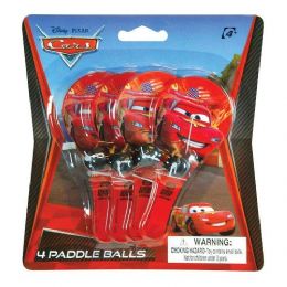 48 Pieces Disney Pixar Cars 2 Paddle Ball Set - Summer Toys