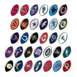 210 Pieces Nfl Football Prismatic Sticker Assortment - Stickers